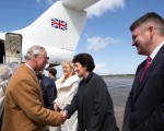 Prince Charles and Duchess of Cornwall arrive at Shannon for Irish visit