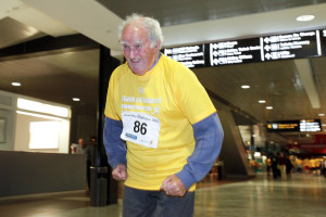 19/06/2015 William Maloney aged 86 from Caherdavin pictured at the Bank of Ireland Runway Night Run 2015 which took place at Shannon Airport on Friday Night. Pic: Don Moloney