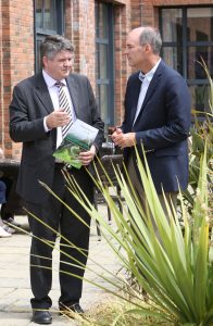 (With Compliments)  1/July /2015   Attending the Transatlantic Airport Conference in Limerick were  Jeff Mulder, Airport Director, Tulsa International Aiport, Oklahoma, USA and Neil Pakey, CEO, Shannon Group  .  Photograph Liam Burke/Press 22