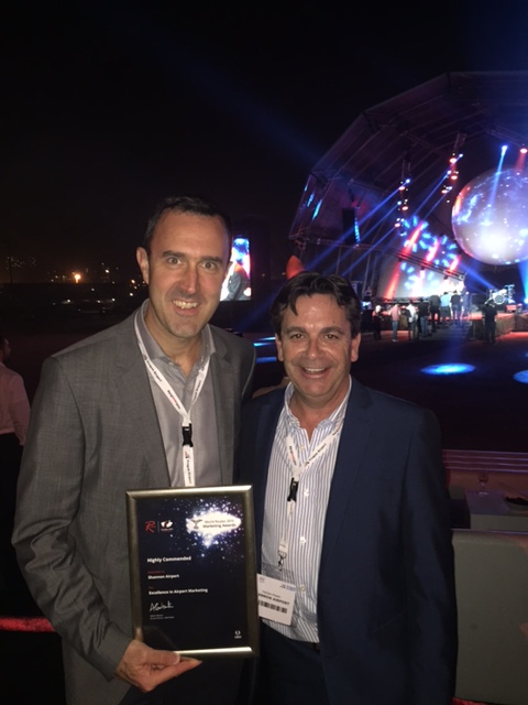 Shannon Airport’s three-in-a-row at world routes marketing awards