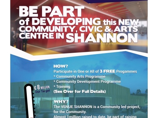 BE PART of Developing a New Community and Civic Arts Centre in Shannon