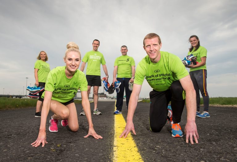 Henry Shefflin and Liam Sheedy on hand to launch Bank of Ireland Runway Night Run at Shannon Airport
