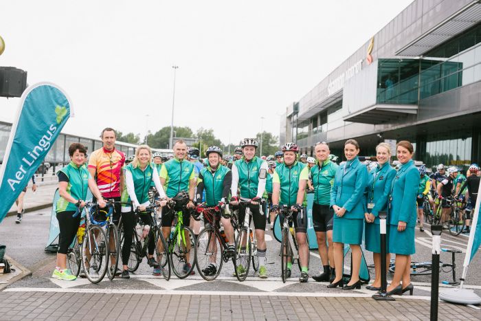 Shannon Airport & Aer Lingus take on 110km cycle challenge in aid of Shannon Group charities