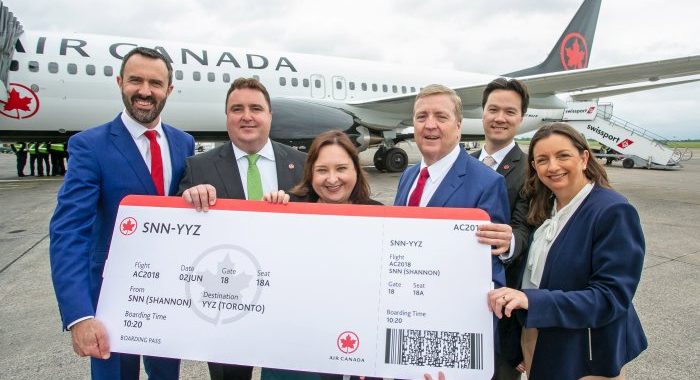 Air Canada inaugurates non-stop seasonal service between Shannon and Toronto