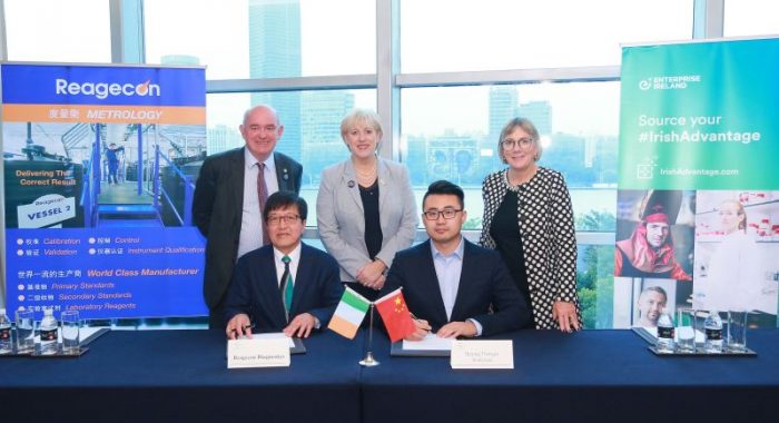 World’s Largest Producer of Physical and Chemical Standards – Reagecon, Shannon – signs a €10 Million Contract with Beijing Thorigin of China