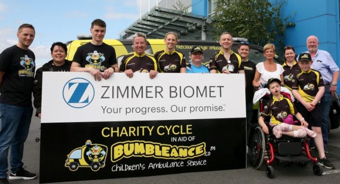 Zimmer Biomet Employees Take to the Road to Raise Funds for The Saoirse Foundation – BUMBLEance Children's National Ambulance Service
