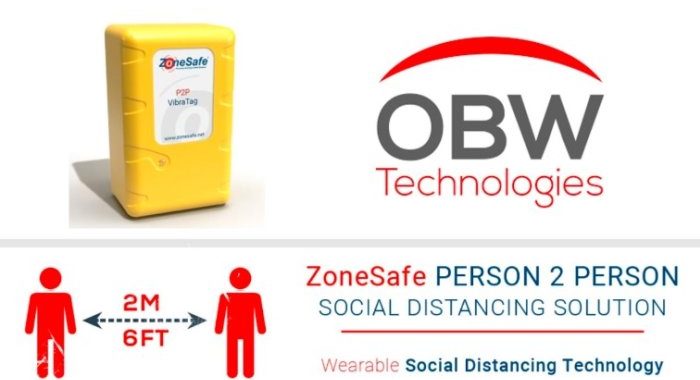 OBW Technologies distribution partners of ZoneSafe P2P Social Distancing Solution
