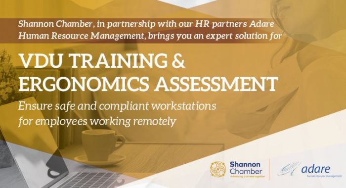 Shannon Chamber launches new service to support member companies with ergonomics training and assessments