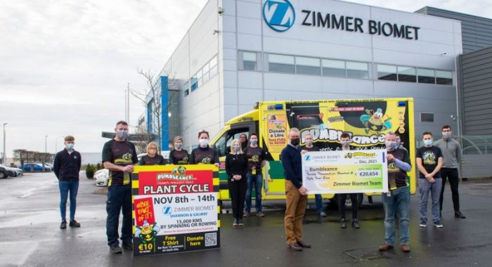 Zimmer Biomet Team in Shannon and Galway Raises Over €20,000 to Support Sick Children in Ireland