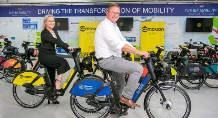 Shannon Chamber supports new electric bike share scheme launched in Shannon
