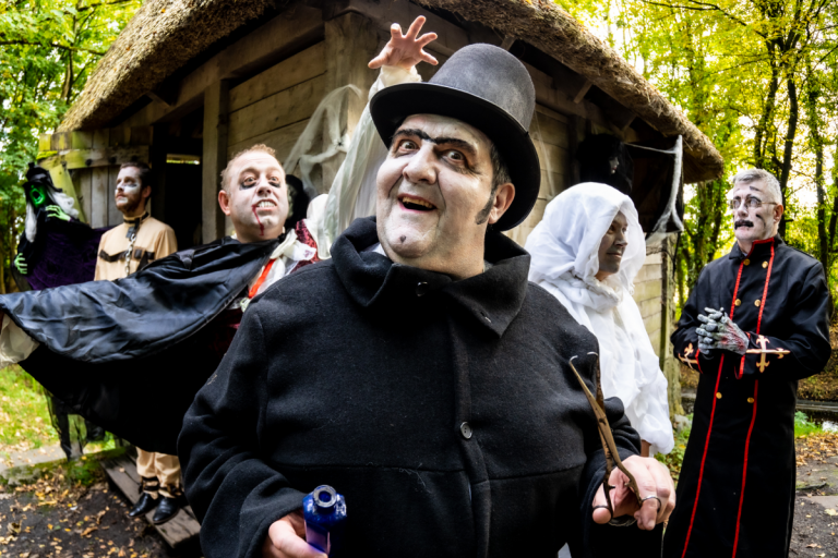 Creepy crypt and spooky scarecrows at Bunratty Castle & Folk Park’s pagan Halloween festival