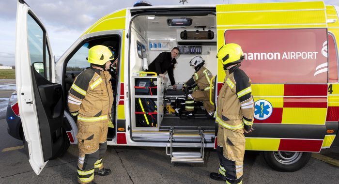 Shannon Airport is first Irish airport to take delivery of new electric Medical Response Vehicle