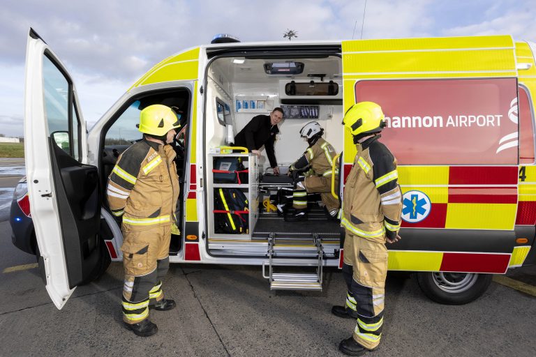 Shannon Airport is first Irish airport to take delivery of new electric Medical Response Vehicle