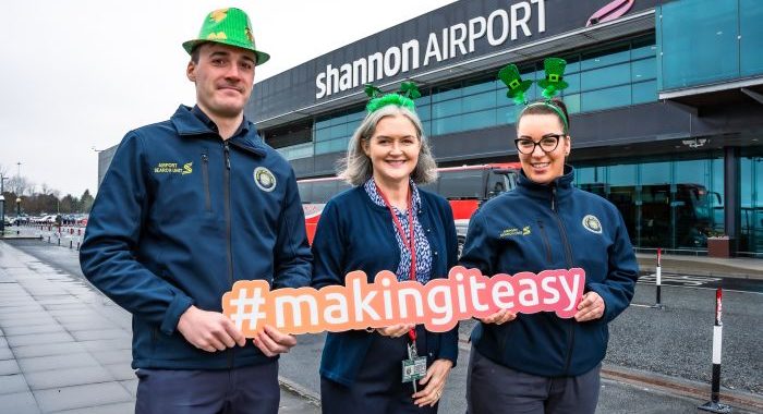30,000 passengers expected through Shannon Airport over the St. Patrick’s Day period, up by 24 per cent on 2022