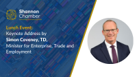 Lunch with Keynote Address by Simon Coveney, TD, Minister for Enterprise, Trade and Employment