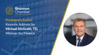 President's Lunch with Keynote Address by Michael McGrath, TD, Minister for Finance