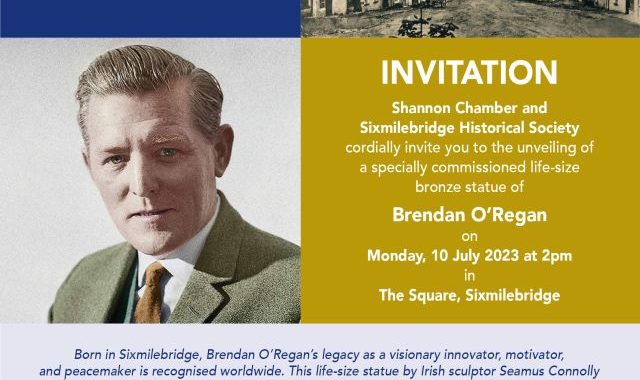Shannon Chamber and Sixmilebridge Historical Society collaborate to honour the legacy of Brendan O’Regan
