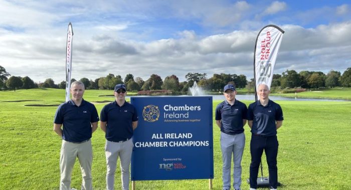 Shannon Chamber team runners up in the Chambers Ireland All-Ireland Chamber Golf Champions Competition 2023