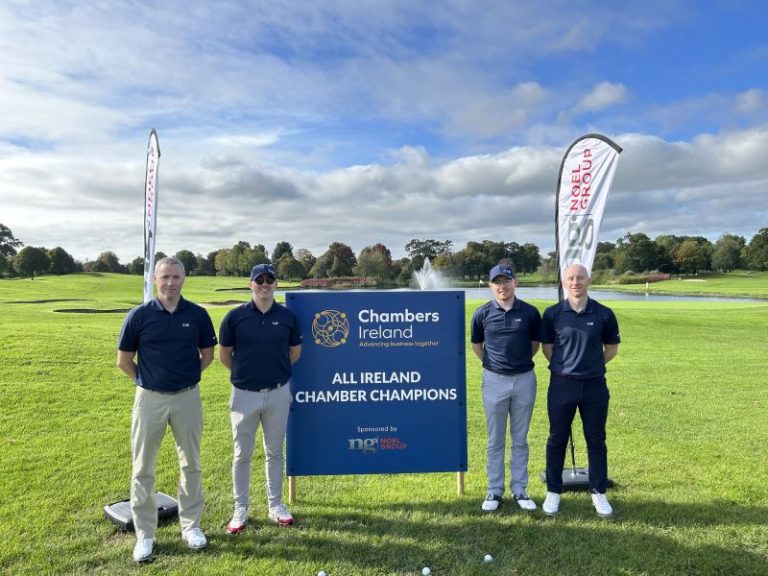 Shannon Chamber team runners up in the Chambers Ireland All-Ireland Chamber Golf Champions Competition 2023