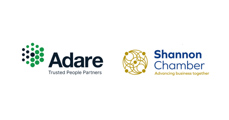 Adare Trusted People Partners, Shannon Chamber logos