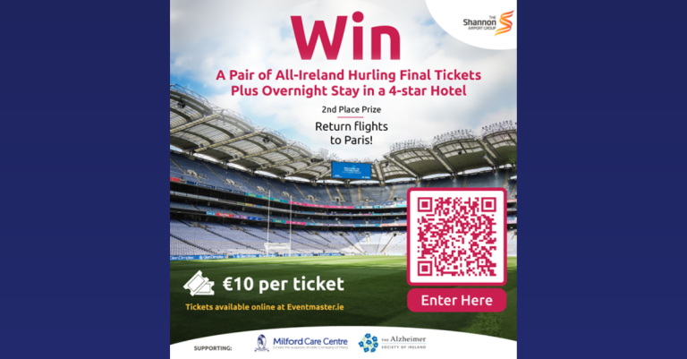 The Shannon Airport Group – Raffle for All Ireland Hurling Tickets & Paris Flights