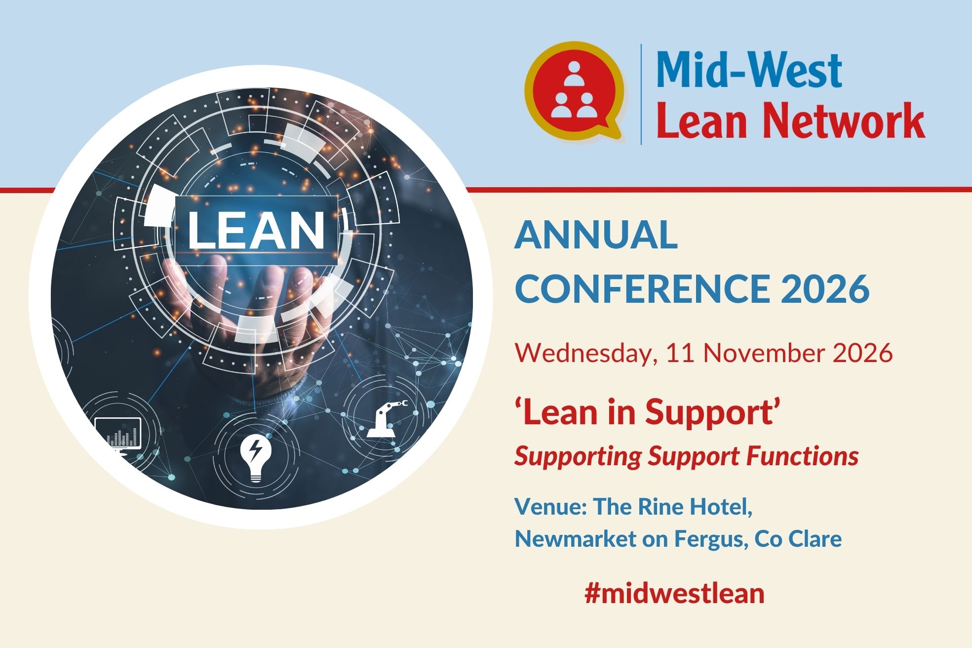 Mid-West Lean Network Conference 2026: 'Lean in Support': Supporting Support Functions