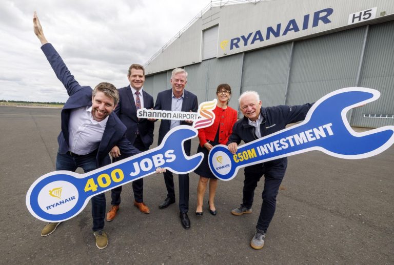 Shannon Chamber Welcomes Ryanair’s €50 Million Investment as Major Vote of Confidence in Shannon’s Aviation Cluster