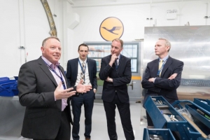 Up-Skilling the Mid-West visit to Lufthansa Technik, Shannon. Photograph by Eamon Ward